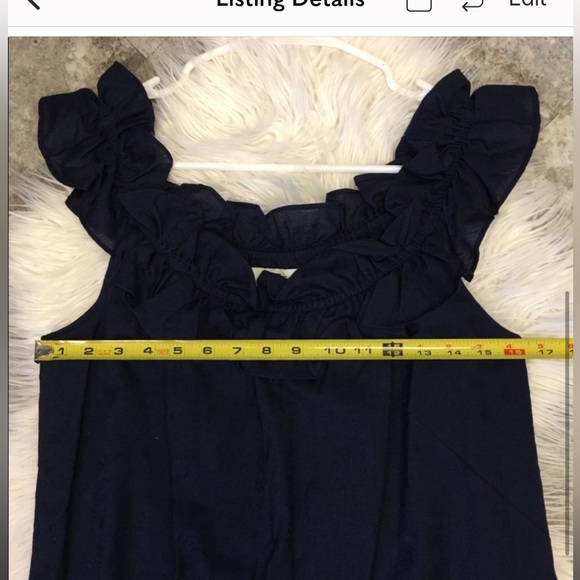 🛍️ never worn LOFT 100% Cotton sleeveless dress size 10 excellent condition - Picture 5 of 8